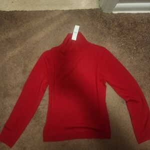NWT J.Crew Carolyn turtleneck sweater in merino wool, Radiant Ruby, Sz S